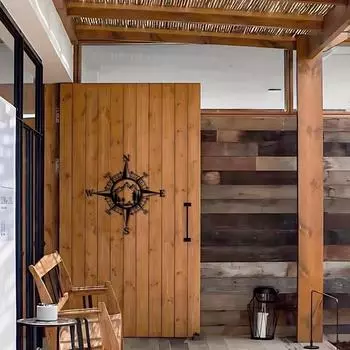 Металлический компас, художественное украшение на стену - простой линейный рисунок для кухни, ванной комнаты и дома | Стильная подвесная настенная скульптура светло-серый