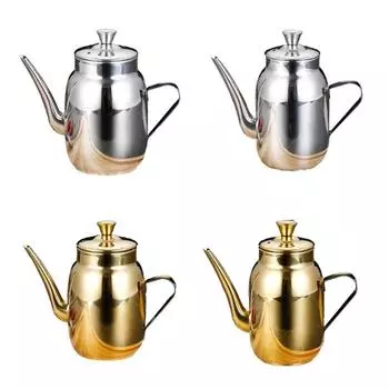 Металлический контейнер для смазки, банка для хранения масла, удобная бутылка для приправ, дозатор масла из нержавеющей стали для дропшиппинга