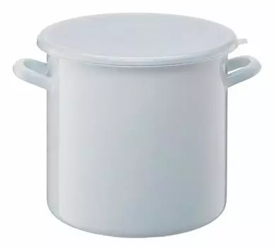 Металлический контейнер для солений Takagi, эмалированный круглый, 27 см, HSP-27