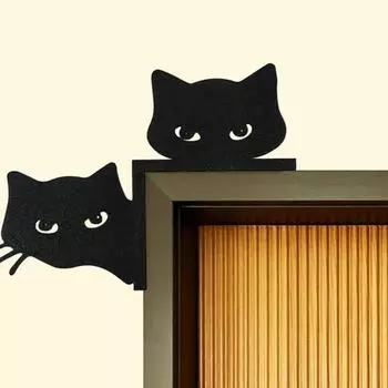 Металлический кошачий глаз дверной топпер украшение милый кошачий глаз дверная рама угловой декор знак F