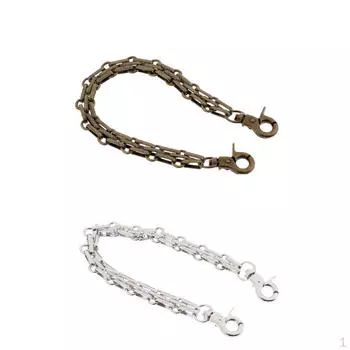 Металлический кошелек, 25 см, с ручкой на ремне, сменная сумка на плечо, 2 шт./компл.