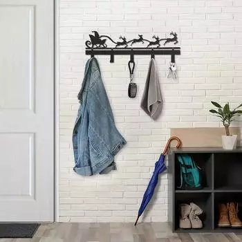 Металлический креативный рождественский силуэтный держатель для ключей сумки и ключи. Добавьте красоты к вашему Рождеству с помощью этих декоративных крючков бронзовый