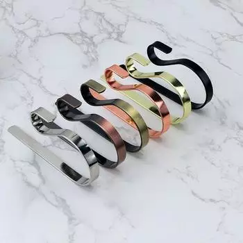 Металлический крючок, держатель для рождественского чулка, нержавеющая, устойчивая к коррозии, полированная поверхность, нескользящий металлический крючок для вешалки для камина чёрный