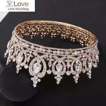 Металлический круг королевская королева королевская корона невесты диадема головной убор банкетные тиары выпускной бал конкурс свадебная корона украшения для волос