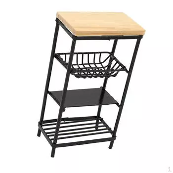 Металлический кукольный домик миниатюрный 3,5-дюймовый стеллаж для посуды украшение кухонной мебели