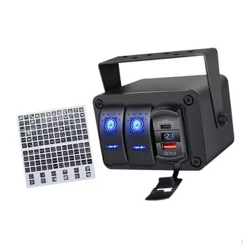 Металлический кулисный переключатель панели автоматического выключателя для RV ATV UTV Car Truck Boat