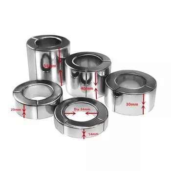 Металлический кулон из нержавеющей стали для мошонки, связывание, магнит, адсорбция, пенис, задержка, кулон, кольцо для взрослых High14mm