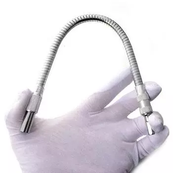 Металлический легкий гибкий гибочный вал, соединительный переходник для электронной дрели 200mm серебряный