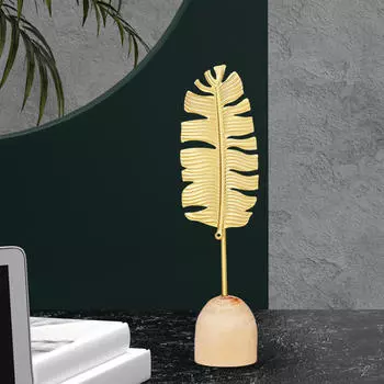 Металлический лист, скульптура, украшение стола, золотой цвет, декоративное деревянное дно ручной работы для акцента на полках 6cmx22.5cm