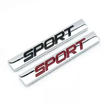 Металлический логотип спортивного автомобиля Стикер спортивного автомобиля Спортивный модифицированный логотип автомобиля красный