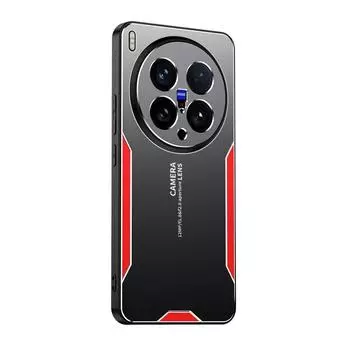 Металлический матовый жесткий чехол для телефона Vivo X200 Ultra, защита объектива камеры, мягкий силиконовый бампер, противоударный чехол для VIVO X200S vivo X200 Pro mini красный