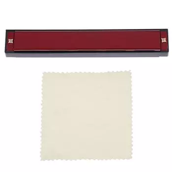 Металлический мини орган, губная гармошка красный