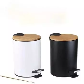 Металлический мусорный бак 3л 5л мусорный бак для кухни педаль мусорный ящик для мусора в отеле мусорная корзина органайзер ведро для хранения