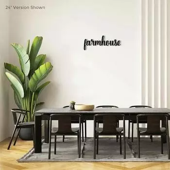 Металлический настенный знак «Фермерский дом» — элегантный акцент домашнего декора, стильное настенное украшение и украшение в деревенском стиле для любого пространства