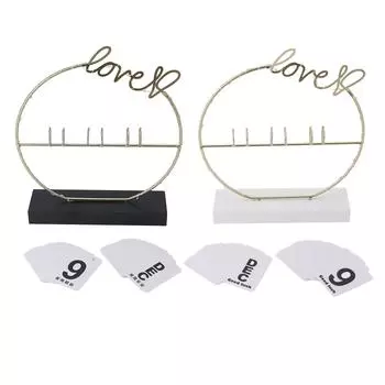 Металлический настольный календарь Современный креативный настольный календарь со светодиодной подсветкой Аксессуары для домашнего декора Black Ground