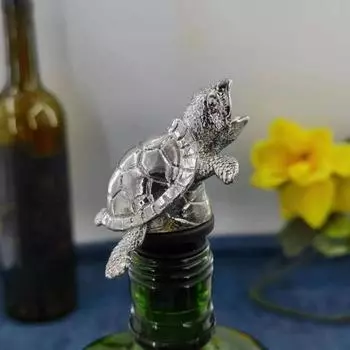 Металлический носик для графина Turtle Wine Pourer с защитой от подтеков, элегантный барный аксессуар для красного и белого ликера золотистый