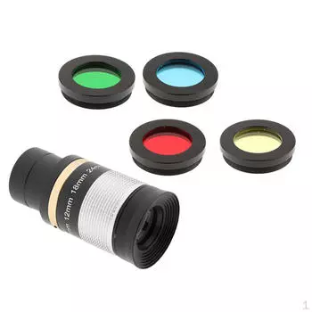 Металлический окуляр 8-24 мм + набор фильтров для линз 4x для астрономического телескопа