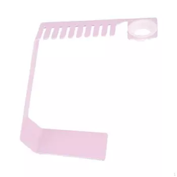 Металлический органайзер для ремешков для часов, настольный подвесной держатель для хранения ремешков для часов, вмещает до 9 ремешков для часов розовый