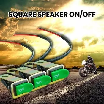 Металлический переключатель звукового сигнала мотоцикла с универсальным переключателем крепления, контрольный звуковой сигнал мотоцикла, скутера