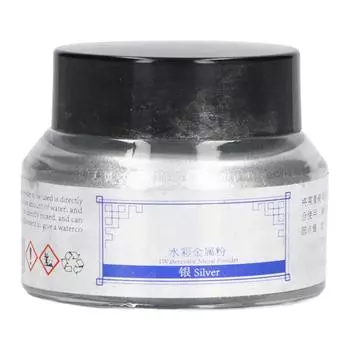 Металлический пигментный порошок, яркий цвет, блестящий, водостойкий, тонкоизмельченный серебряный порошок слюды для дома