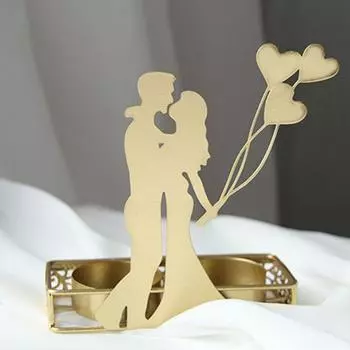 Металлический подсвечник для пары в европейском стиле, золотой подсвечник для свадьбы, домашний декор Style B