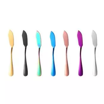 Металлический польский нож для масла, ломтерезка для сыра, сэндвич, завтрак, десерт, крем, столовые приборы золотой