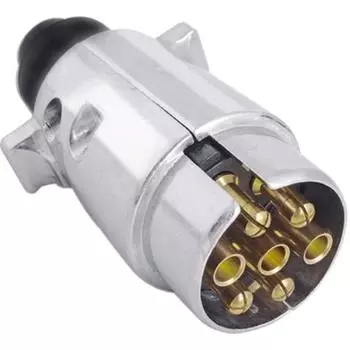 Металлический прицеп-фургон с 7-контактной вилкой для прицепа 8x5x5cm