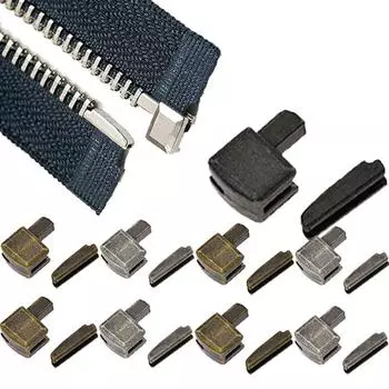 Металлический размер 5 аксессуары для одежды молния ремонт швейная молния своими руками одежда молния фиксатор открытый конец чёрный