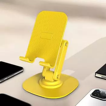 Металлический регулируемый складной держатель для мобильного телефона Douyin Hot Rotating Tablet Lazy Phone Watch Holder Sta M1Q6 Black Metal base-1pcs