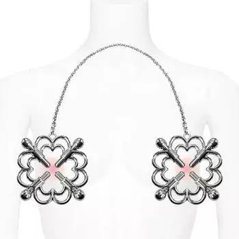 Металлический регулируемый зажим для груди, вогнутая скоба для сосков, продукт для взрослых a Pair