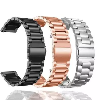 Металлический ремешок для часов Fossil Женский Gen 5E 42 мм/Женский Gen 6 42 мм/ Gen 4 Спортивный браслет 18 мм Браслет Gen 4 Venture HRStrap 18mm серебряный