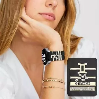 Металлический ремешок для часов с орнаментом, модный браслет, подвески для Apple Watch Band для Apple Watch Band