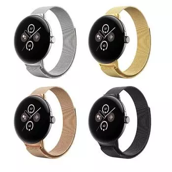 Металлический ремешок для Google Pixel Watch 2 watch2, магнитный браслет из нержавеющей стали correa для Pixel Watch Band, аксессуары For Pixel Watch серебряный