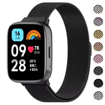 Металлический ремешок для XiaoMi Redmi Watch 3 Active Soft Sport из нержавеющей стали, сменные аксессуары, ремешок для браслета, ремешок для Mi Redmi Watch 3 For Redmi Watch 3 Active серебряный