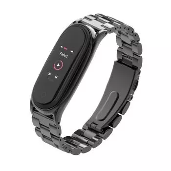 Металлический ремешок Mijobs Plus для браслета Xiaomi Mi Band 5 4 3, безвинтовой стальной ремешок для браслета MiBand 5 4 3 Xiomi