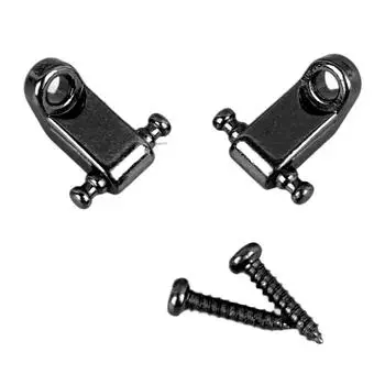 Металлический ретейнер для струн гитары с роликами, направляющий ретейнер для струн электрогитары чёрный