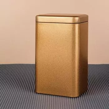 Металлический ретро квадратный футляр для хранения конфет, чайной банки с крышкой, упаковочная коробка, контейнеры розового золота