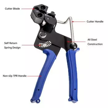 Металлический резак для стяжек-молний для обмотки стяжек из нержавеющей стали для наружного и внутреннего использования