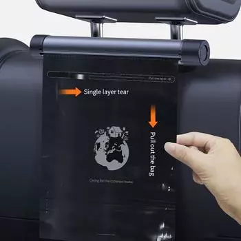 Металлический роликовый автомобильный мусорный бак, автоорганайзер с держателем для телефона, сумка для хранения, карманы для мусора, автомобильное мусорное ведро, автоаксессуары серый