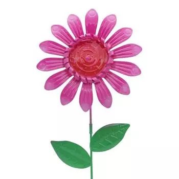 Металлический садовый декоративный колышек, вставка для кашпо, цветочный колышек для садового искусства розовый