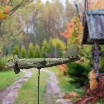 Металлический самолет-спиннер, прочная конструкция, модная суперкрепость, ветряной колокольчик, украшение в виде вертушки