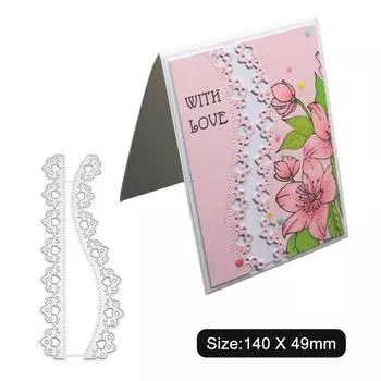 Металлический серебристый трафарет для тиснения, штампы для резки, для скрапбукинга, изготовление открыток из бумаги серебряный