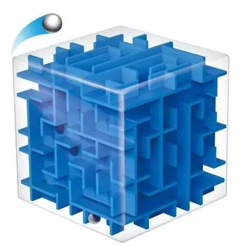 Металлический шар, обучающая головоломка для детей и взрослых, 6 см, 3D-лабиринт, куб, игрушка, игра для детей 1 pcs