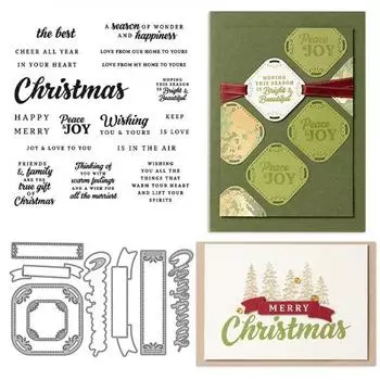 Металлический штамп DIY Резка Скрапбукинг Изготовление открыток Руководство Штамп Углеродный штамп для тиснения Многоразовый силиконовый штамп B