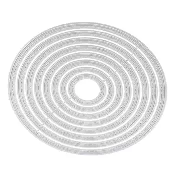 Металлический штамп для резки Овальные травленые штампы Декоративный тисненый трафарет для поделок Альбомная бумага для открыток Свадьба