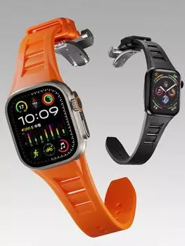 Металлический + силиконовый ремешок для Apple Watch Ultra Band 49 мм, 45 мм, 44 мм, 42 мм, браслет Correa, браслет iWatch Series 9, 8, 7, 6, 5, 4, 3 SE ultra 2