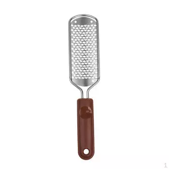 Металлический скруббер для ног, жесткий рашпиль, маникюрный инструмент - коричневый