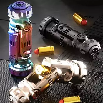 Металлический слайдер игрушка Красочные толкающие бластеры Игрушка для удерживания сенсорная игрушка Игрушка для сброса давления толкающие бластеры Забавный подарок чёрный