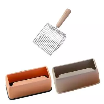 Металлический совок для кошачьего туалета, фильтр для кошачьего туалета, сито, глубокая лопата, инструмент для уборки кошачьего туалета