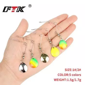 Металлический спиннер, 10 шт. в упаковке, блесна для приманки, 1,5 г, 1,7 г, блестки Iscas, окунь, щука, твитер, крючок, снасти 001-1.5g